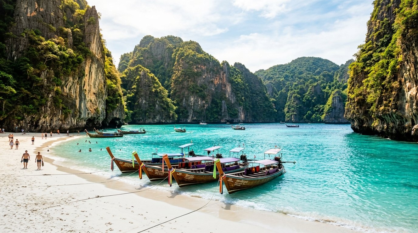 Tropical island beach